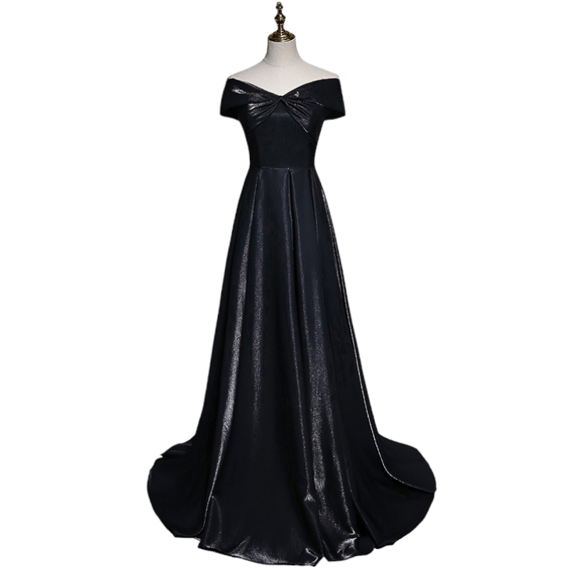 Plus Size Black Off Shoulder Evening Dress Hello Curve