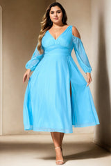 Plus Size Aqua Blue Dress
