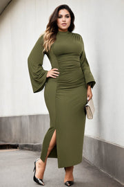 Plus Size Bodycon Green Dress