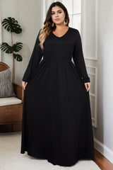 Plus Size Boho Dreamcatcher Maxi Dress - plain view