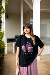 Plus Size Cherry Tee - Side View