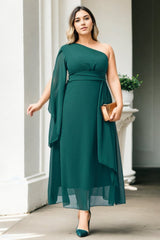 plus size green toga dress