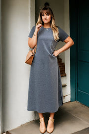 Plus Size Grey T Shirt Dress