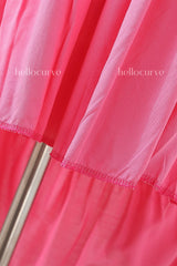 Ausha Plus Size Hot Pink Maxi Dress