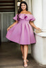 Jolie Plus Size Lavender Off Shoulder Dress