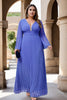 Anastasia Plus Size Grecian Pleated Evening Dress