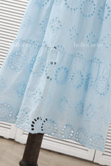 Danica Plus Size Pastel Blue Lace Dress