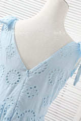 Danica Plus Size Pastel Blue Lace Dress