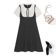 Plus Size Preppy Pinafore Dress