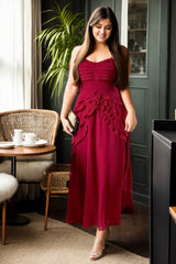 Plus Size Red Maxi Dress