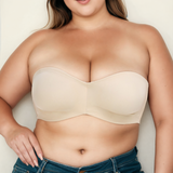 Sienna Plus Size Seamless Strapless Tube Bra