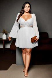 Plus Size Sexy Cutout Party Dress