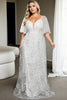 Faith Plus Size Simple Wedding Dress with Sleeves