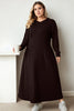 Ainhoa Plus Size Sweater Hoody Dress