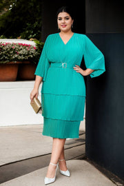 Plus Size Turquoise Cocktail Dress