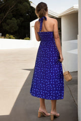 Plus Size Vintage Halter Picnic Dress - back view