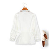 River Plus Size Vintage White Blouse