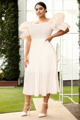 Plus Size White Race Day Dress